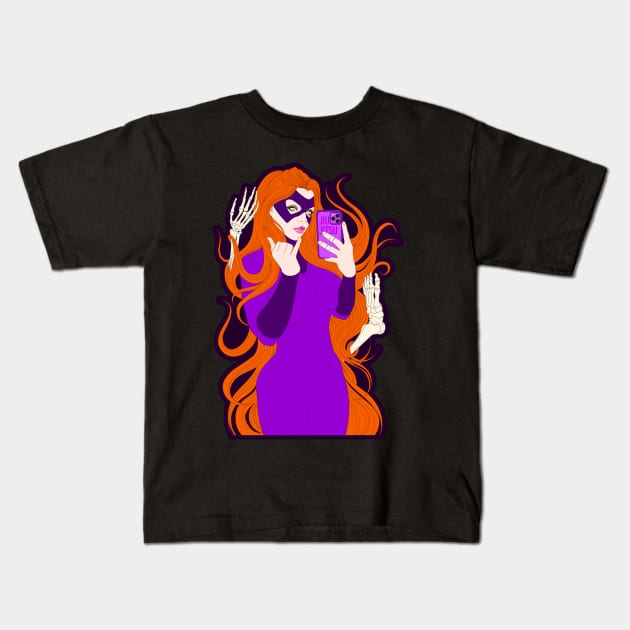 Medusa, female hunter - empowered women Kids T-Shirt by undersideland